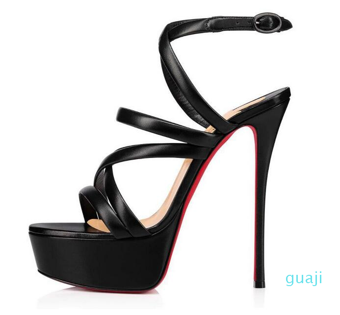 Elegant Cleissimo Jenlove Alta Dress Shoes Red Bottom Sandals Platform Pumps Strappy Stiletto-heel Black Soft Leather Women's High Heels9997
Elegant Cleissimo Jenlove Alta Dress Shoes Red Bottom Sandals Platform Pumps Strappy Stiletto-heel Black Soft Leather Women's High Heels9997
