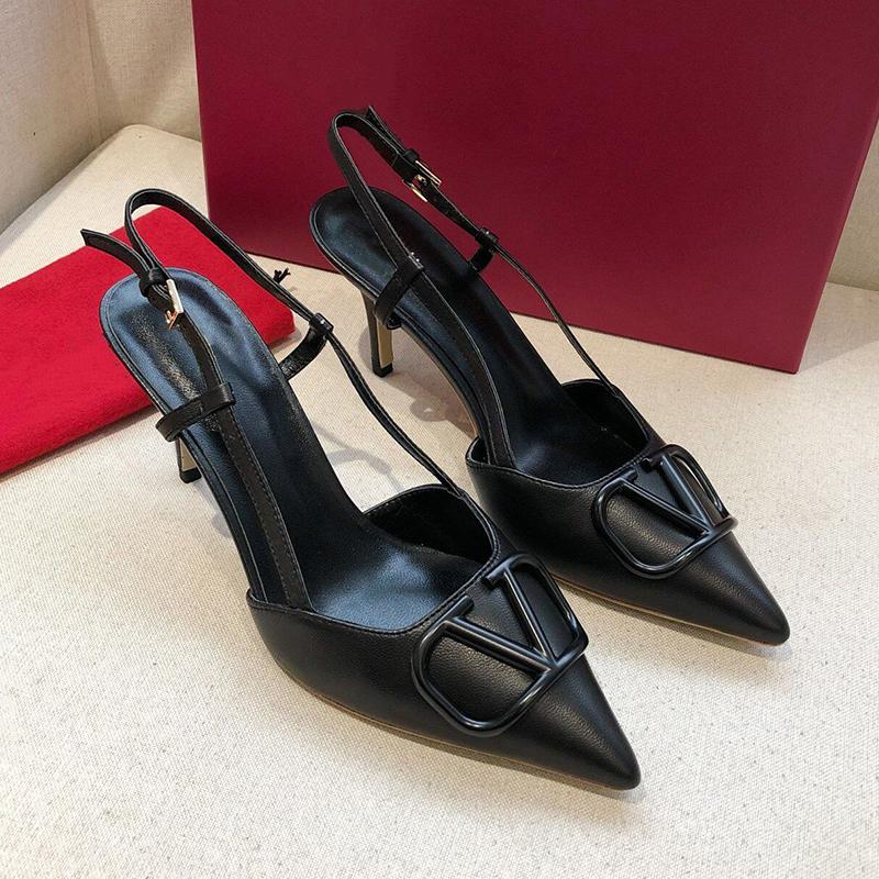 Dress Shoes 2021 Summer Genuine Leather V Metal Buckle High-heeled Sandals Pointed Toe Stiletto Slippers Women Fashion Rivet, Same as picture1
Dress Shoes 2021 Summer Genuine Leather V Metal Buckle High-heeled Sandals Pointed Toe Stiletto Slippers Women Fashion Rivet, Same as picture1