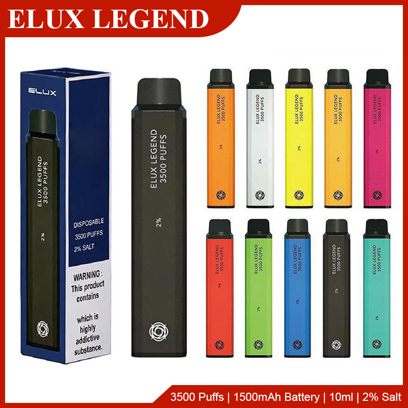 Elux Legend 2% Salt Disposable E Cigarettes 3500 Puffs Vape Pen 1500mAh Battery Vaporizers Pen Stick Vapor Kit 10ml Pre-Filled Cartridges Puff Bar Vapes
Elux Legend 2% Salt Disposable E Cigarettes 3500 Puffs Vape Pen 1500mAh Battery Vaporizers Pen Stick Vapor Kit 10ml Pre-Filled Cartridges Puff Bar Vapes