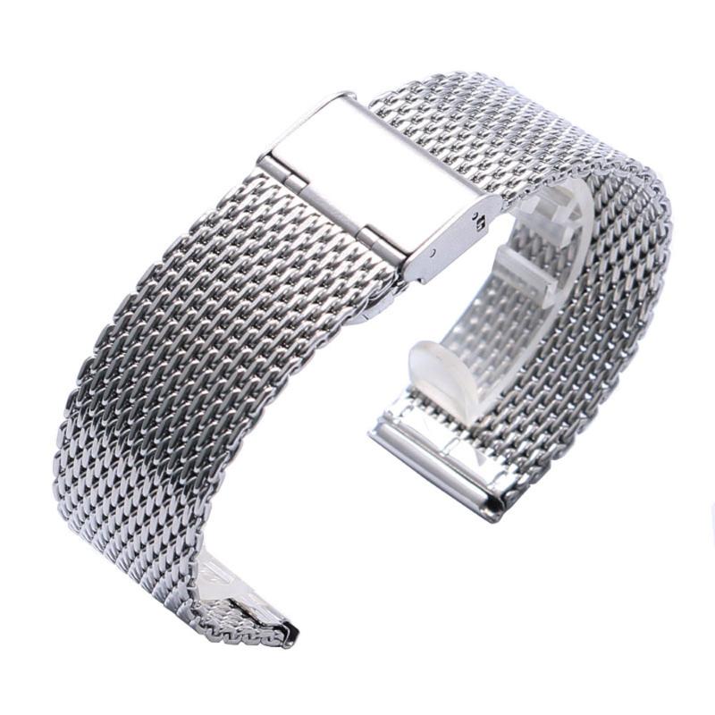 Watch Bands 20mm 22mm Tiny Web Mesh Silver Watchband Stainless Steel Strap For Men's Women's Wristwatches Reaplacement Band Watches 
Watch Bands 20mm 22mm Tiny Web Mesh Silver Watchband Stainless Steel Strap For Men's Women's Wristwatches Reaplacement Band Watches