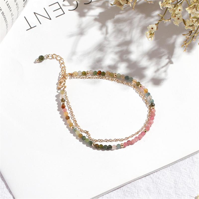 Beaded, Strands Brazilian Natural Crystal Tourmaline Small Stone Simple Bracelet Friendship Bead Strand Gift Jewelry
Beaded, Strands Brazilian Natural Crystal Tourmaline Small Stone Simple Bracelet Friendship Bead Strand Gift Jewelry