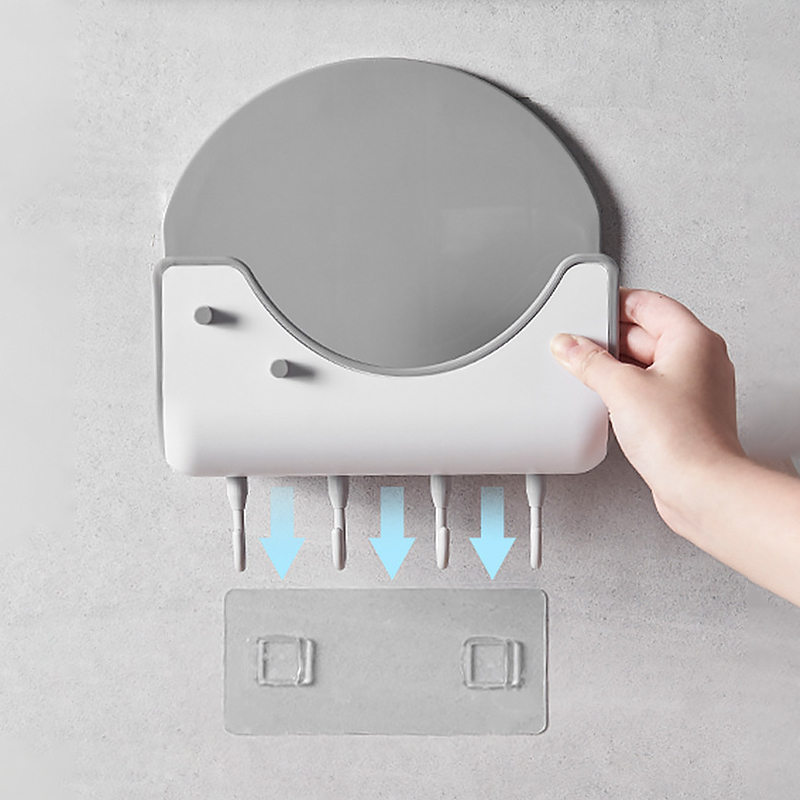 Simple Kitchen Wall Hanging Pot Cover Shelf Storage Box Multifunctional Household Storage Hook Cutting Board Rack Storage Box