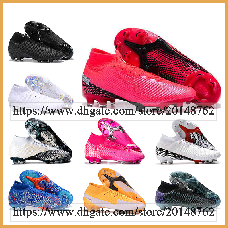 GIFT BAG Mens High Ankle Football Boots CR7 Mercurial Superfly 7 VII Elite FG Cleats Outdoor Neymar ACC CR100 SE11 Sancho Soccer Shoes, Color 24
GIFT BAG Mens High Ankle Football Boots CR7 Mercurial Superfly 7 VII Elite FG Cleats Outdoor Neymar ACC CR100 SE11 Sancho Soccer Shoes, Color 24