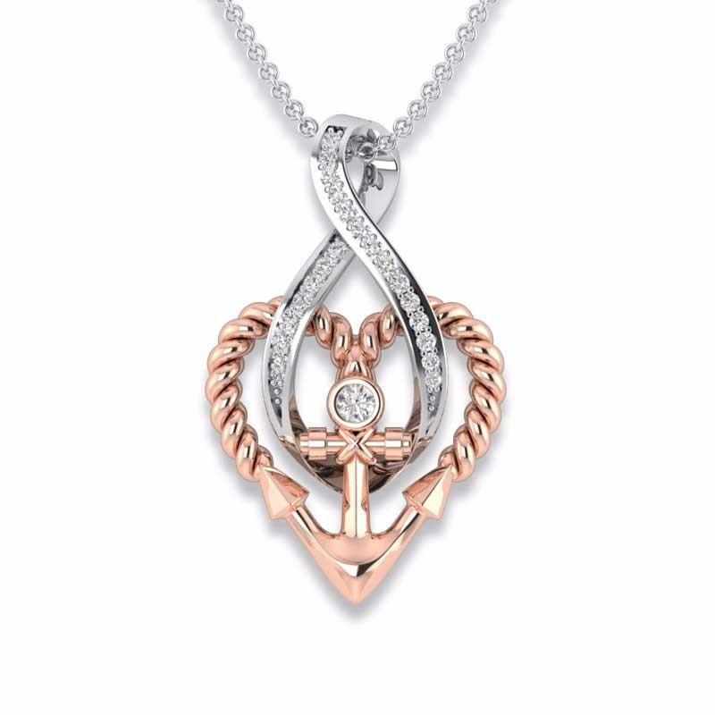 Berbeny 2021 Infinity Heart Necklaces Women Crystal Nautical Jewelry Rose Gold Anchor Cross Necklace Chain Gifts Chains
Berbeny 2021 Infinity Heart Necklaces Women Crystal Nautical Jewelry Rose Gold Anchor Cross Necklace Chain Gifts Chains