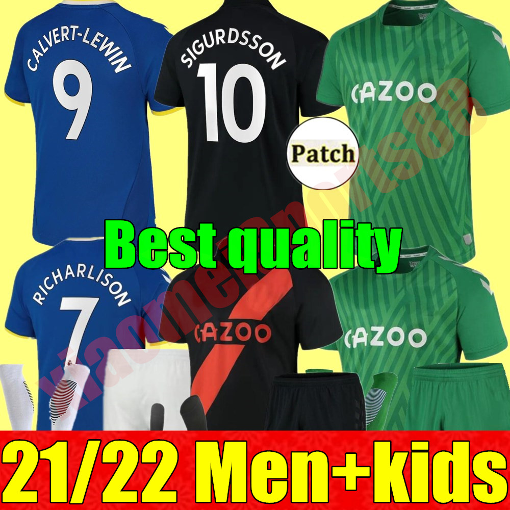 2021 2022 Soccer Jerseys CALVERT-LEWIN 21 22 RICHARLISON SIGURDSSON JAMES ALLAN Football Shirt PICKFORD Black Green Goalkeeper Y.MINA adult Men kids kit, Kids gk +league patch
2021 2022 Soccer Jerseys CALVERT-LEWIN 21 22 RICHARLISON SIGURDSSON JAMES ALLAN Football Shirt PICKFORD Black Green Goalkeeper Y.MINA adult Men kids kit, Kids gk +league patch