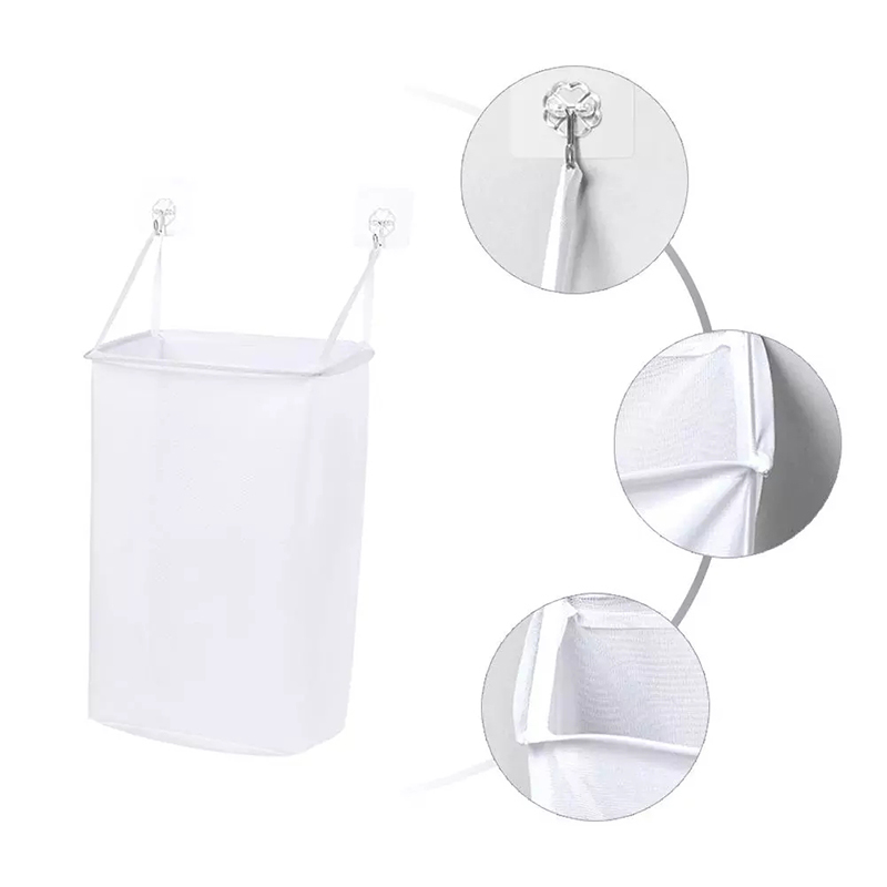 1pc Home Wall Mounted Laundry Basket Dirty Clothes Storage Basket Bucket Toy Bucket Laundry Hamper Dirty Clothes Storage