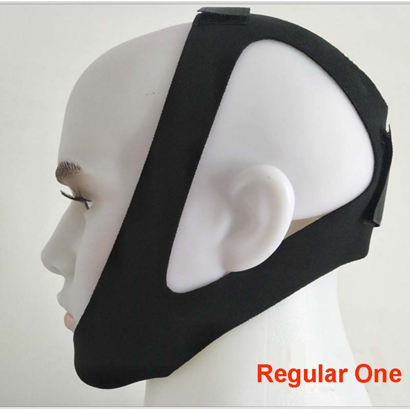 Comfortable Neoprene Snoring Cessation Anti-Snore Chin Strap Universal Anti-Apnea Jaw Belt Solution Sleep Health Care Device