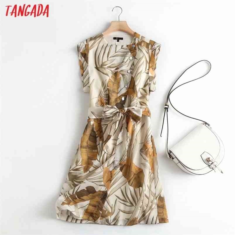 Tangada Fashion Women Flowers Print Dress with Slash Sleeveless Buttons Female Office Lady Short 4C95 210701, Multi
Tangada Fashion Women Flowers Print Dress with Slash Sleeveless Buttons Female Office Lady Short 4C95 210701, Multi