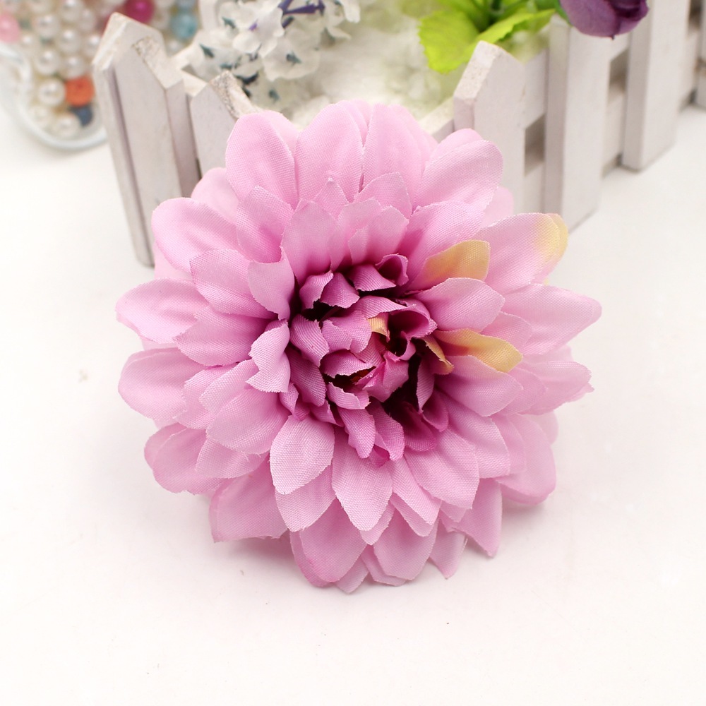 50pcs high quality silk artificial flower Dahua corsage flower head wedding car decoration DIY home decoration flower supplies 210317