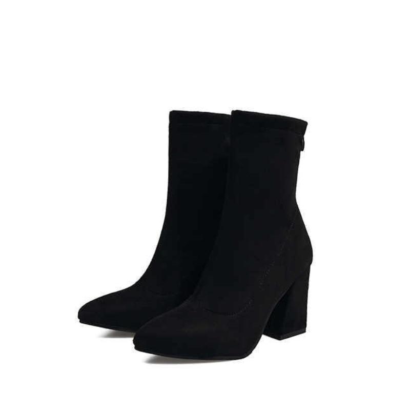 Women Boots Strange Style Thick High Heels Autumn Winter Female Short Fashion Stretch Sock Shoes Woman Zipper, Black
Women Boots Strange Style Thick High Heels Autumn Winter Female Short Fashion Stretch Sock Shoes Woman Zipper, Black
