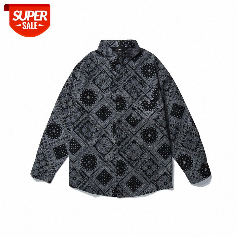 Hip Hop West Coast Cashew Flower Printed Men's Long Sleeve Shirt Rap Street Loose Full #l61D, White;black
Hip Hop West Coast Cashew Flower Printed Men's Long Sleeve Shirt Rap Street Loose Full #l61D, White;black
