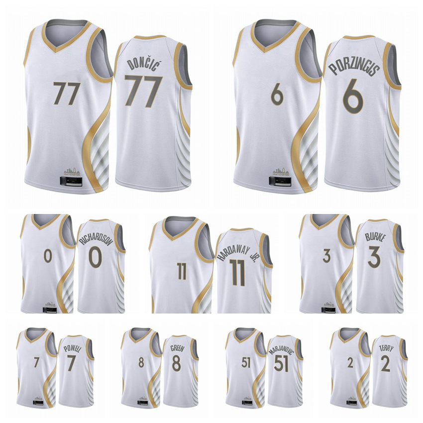 Dallas Mavericks Men Luka Doncic Kristaps Porzingis 2020-21 White City Basketball Jersey New Uniform, Black;red
Dallas Mavericks Men Luka Doncic Kristaps Porzingis 2020-21 White City Basketball Jersey New Uniform, Black;red