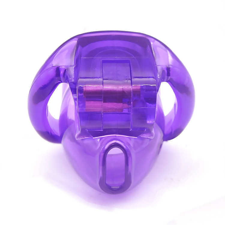 The Nub of HT V3 Male Resin Chastity Device,Cock Cage with 4 Size Penis Ring,Cock Ring,Adult Game,Chastity Belt,A380-0 Y201118