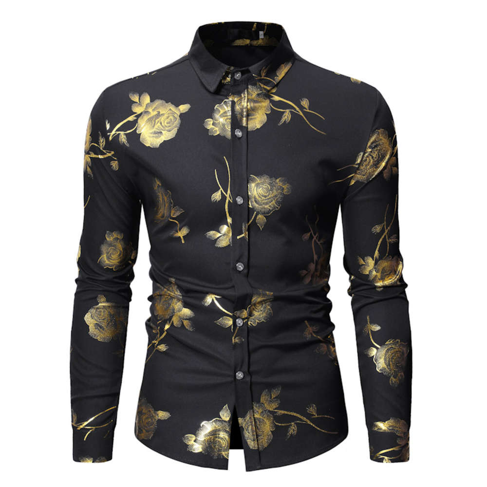 Unique Men's Geek Rose Gold Shiny Shirts Men Flowered Printed Stylish Slim Fit Long Sleeve Men's Button Down Dress Shirt Coat CS67, White;black
Unique Men's Geek Rose Gold Shiny Shirts Men Flowered Printed Stylish Slim Fit Long Sleeve Men's Button Down Dress Shirt Coat CS67, White;black