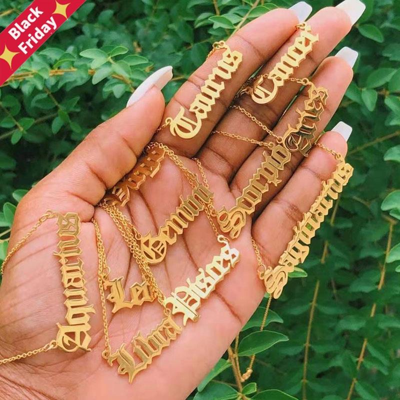 Chains 12pcs Old English Letter 12 Constellation Necklaces Pendants Stainless Steel Cancer Taurus Necklace Drop, Silver
Chains 12pcs Old English Letter 12 Constellation Necklaces Pendants Stainless Steel Cancer Taurus Necklace Drop, Silver