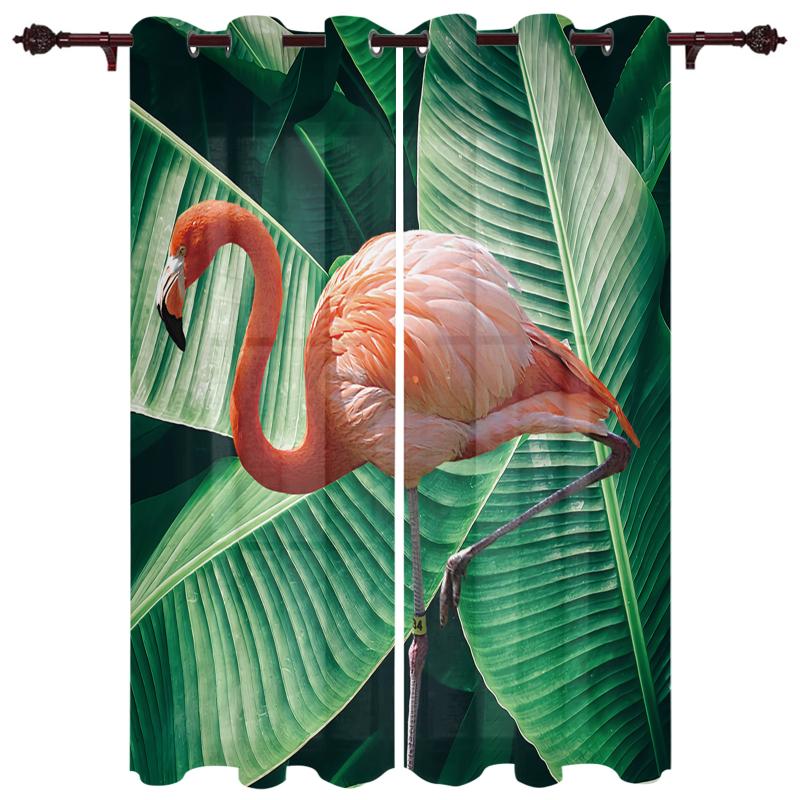 Luxury Modern Window Curtains Palm Tree Flamingo Bedroom Living Room Dining Decoration Translucent Beautiful Curtain & Drapes 
Luxury Modern Window Curtains Palm Tree Flamingo Bedroom Living Room Dining Decoration Translucent Beautiful Curtain & Drapes
