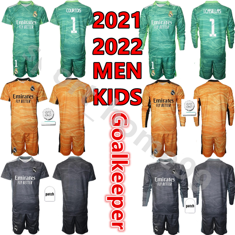 New 21 22 adult Men kids kit Real Madrid Soccer Jerseys 2021 2022 Long sleeve Goalkeeper kits 1 COURTOIS GK Football shirt #13 LUNIN uniforms, Colour 5
New 21 22 adult Men kids kit Real Madrid Soccer Jerseys 2021 2022 Long sleeve Goalkeeper kits 1 COURTOIS GK Football shirt #13 LUNIN uniforms, Colour 5