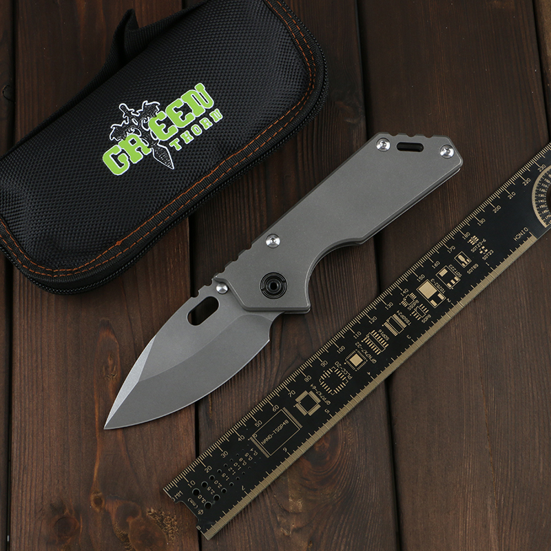 Green thorn 75AR, titanium alloy handle gasket system D2 blade camping outdoor survival fruit knife practical knife EDC tool
Green thorn 75AR, titanium alloy handle gasket system D2 blade camping outdoor survival fruit knife practical knife EDC tool