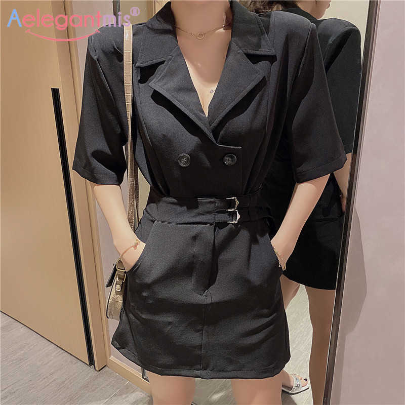 Aelegantmis Two-piece Women Business Blazer Skirt Suits Doule Breasted Slim Short High Waist Office Lady Sets Black 210607
Aelegantmis Two-piece Women Business Blazer Skirt Suits Doule Breasted Slim Short High Waist Office Lady Sets Black 210607