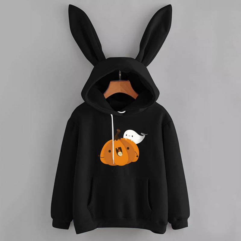 Women' Hoodies & Sweatshirts Sweatshirt Pumpkin Ghost Print Hoodies,2021 Fashion Casual Halloween Loose Fit Long Sleeve Pullover For Spring, Black
Women' Hoodies & Sweatshirts Sweatshirt Pumpkin Ghost Print Hoodies,2021 Fashion Casual Halloween Loose Fit Long Sleeve Pullover For Spring, Black