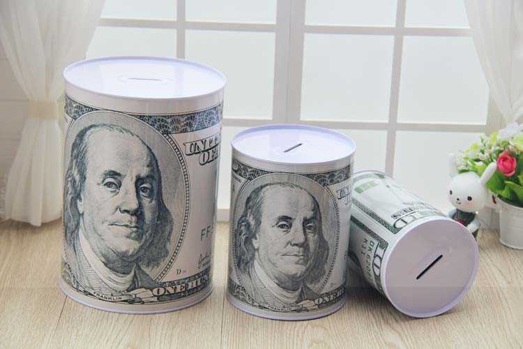 1 X Tinplate US Dollar Style Coin Piggy Bank Only-In-Not-Out Money Box Coin Bank Christmas& Birthday Gift X0726
1 X Tinplate US Dollar Style Coin Piggy Bank Only-In-Not-Out Money Box Coin Bank Christmas& Birthday Gift X0726