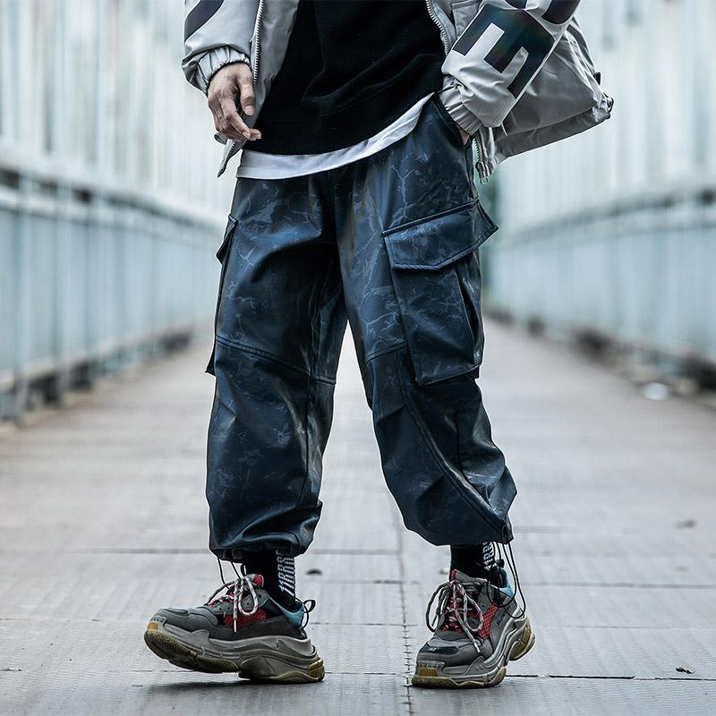 BYBB'S DARK Blue Tactics Joggers Men Cargo Pants Discolor Sweatpants Streetwear Male 2021 Fashion Trousers Big Pocket BB203 Men's
