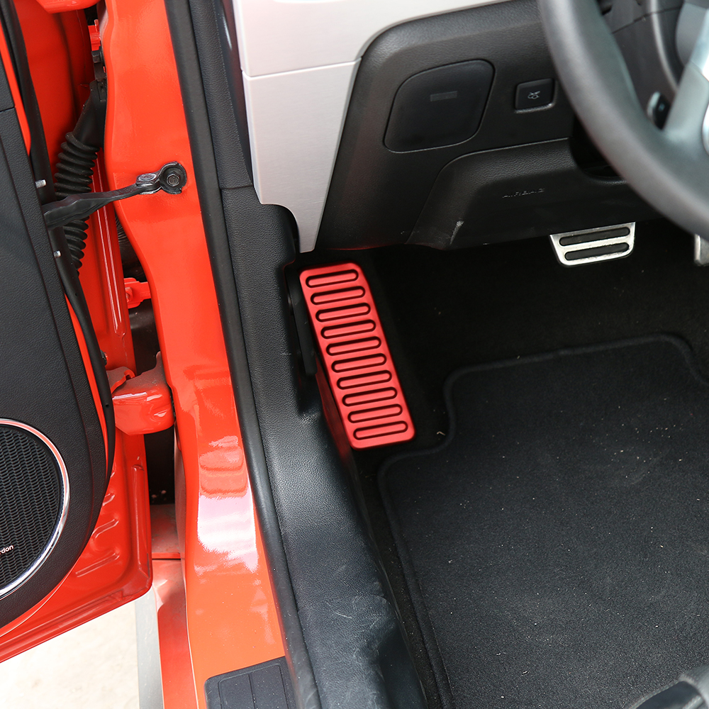 Car Left Foot Rest Pedal Decoration Covers Aluminum alloy For Ford Mustang 2015+ Auto Interior Accessories