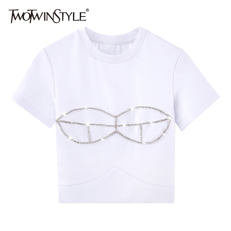Patchwork Diamond Short Tops For Women O Neck Sleeve Casual T Shirt Female Fashion Clothing Summer 210524, White
Patchwork Diamond Short Tops For Women O Neck Sleeve Casual T Shirt Female Fashion Clothing Summer 210524, White