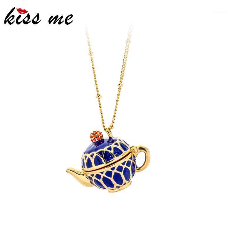 Pendant Necklaces Kissme Retro British Royal Court Style Enamel Teapot Women 2022 High-quality Gold Color Brass Long, Silver
Pendant Necklaces Kissme Retro British Royal Court Style Enamel Teapot Women 2022 High-quality Gold Color Brass Long, Silver
