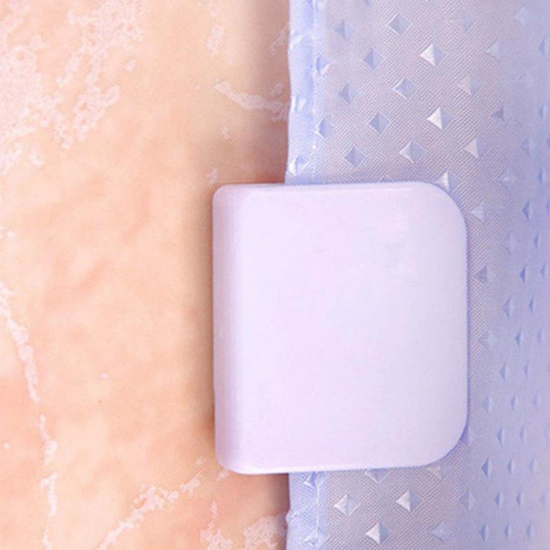 2Pcs/set Shower Curtain Clips Anti Splash Spill Drop Water High-quality Guard Shower Curtain Rings Clip Bathroom Products