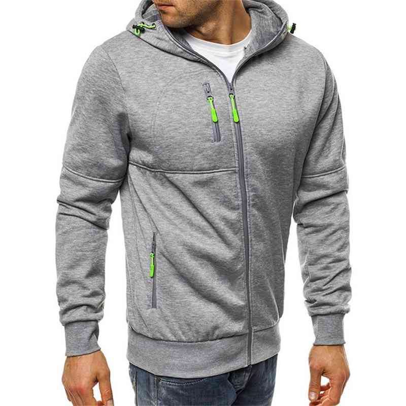 Bodysuit fitness hooded cardigan autumn winter jacquard sports men's leisure 2020 new coat, Gray
Bodysuit fitness hooded cardigan autumn winter jacquard sports men's leisure 2020 new coat, Gray