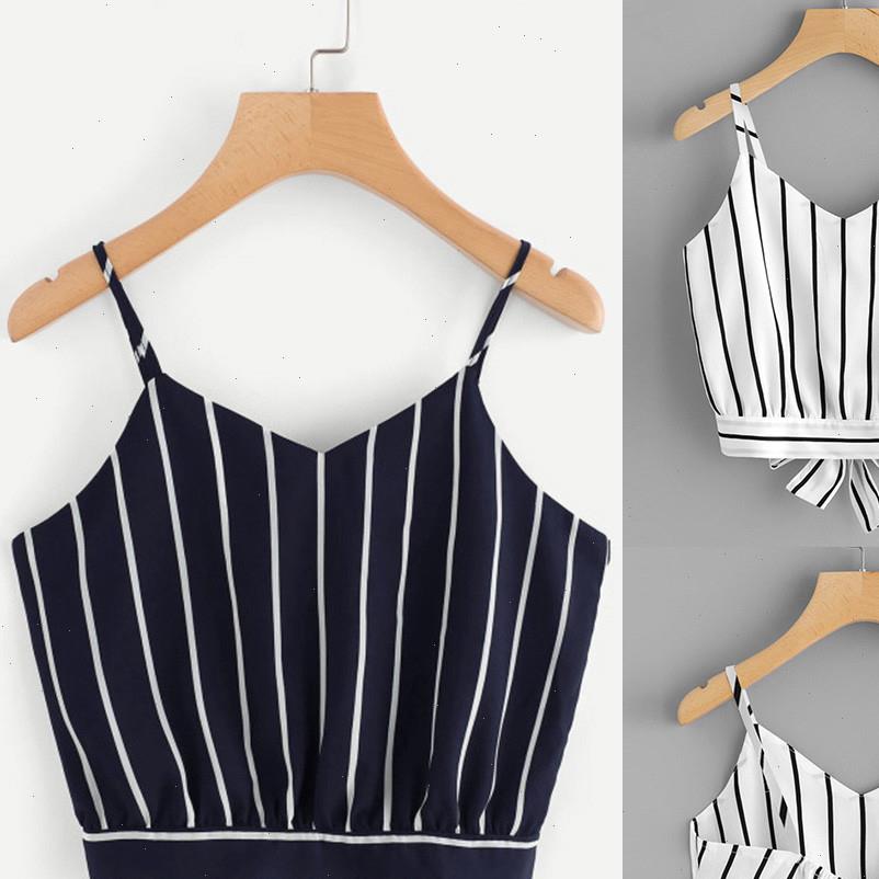 women tank striped self tie back crop v neck camis sleeveless girls spaghetti strap camisole streetwear, White
women tank striped self tie back crop v neck camis sleeveless girls spaghetti strap camisole streetwear, White