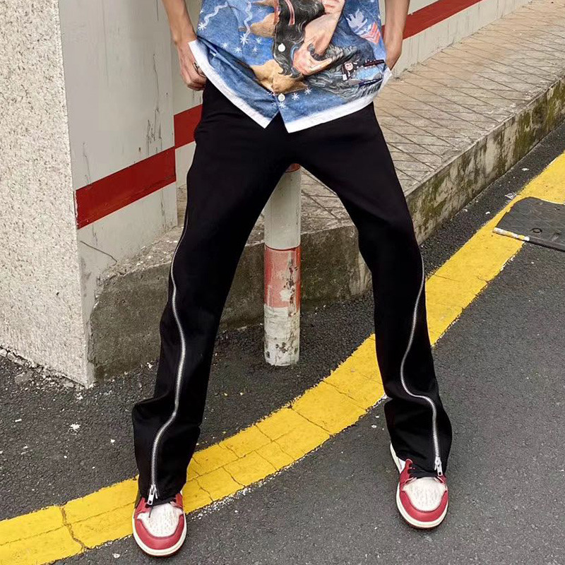 Hip Hop Side Zipper Cargo Pants Men and Women Straight Black Oversize Casual Trousers Baggy Streetwear Track
Hip Hop Side Zipper Cargo Pants Men and Women Straight Black Oversize Casual Trousers Baggy Streetwear Track