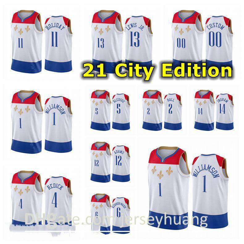 2021 Mens Hot Pressing Customized Basketball Jersey 14 Ingram 12 Adams 6 Alexander-Walker 5 Bledsoe 2 Ball 4 Redick 1 Williamson 11 HOLIDAY
2021 Mens Hot Pressing Customized Basketball Jersey 14 Ingram 12 Adams 6 Alexander-Walker 5 Bledsoe 2 Ball 4 Redick 1 Williamson 11 HOLIDAY