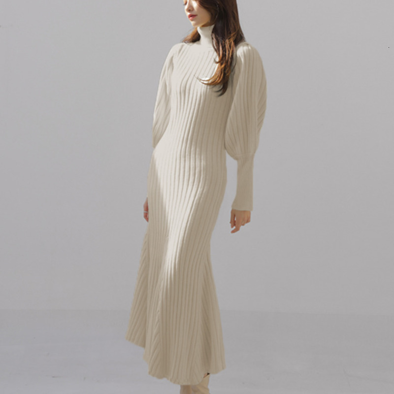 Casual Dresses High Quality Fall Winter Thick Mermaid Knitted Sweater Korean Elegant Lantern Sleeve Slim Long Maxi es Robe Pull ZT, Black
Casual Dresses High Quality Fall Winter Thick Mermaid Knitted Sweater Korean Elegant Lantern Sleeve Slim Long Maxi es Robe Pull ZT, Black