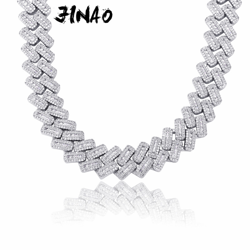 JINAO 20mm Miami Square Buckle Cuban Necklace Ice Out AAA CZ Zircon Chain Hip Hop Jewelry Men's Necklace Gift X0509
JINAO 20mm Miami Square Buckle Cuban Necklace Ice Out AAA CZ Zircon Chain Hip Hop Jewelry Men's Necklace Gift X0509
