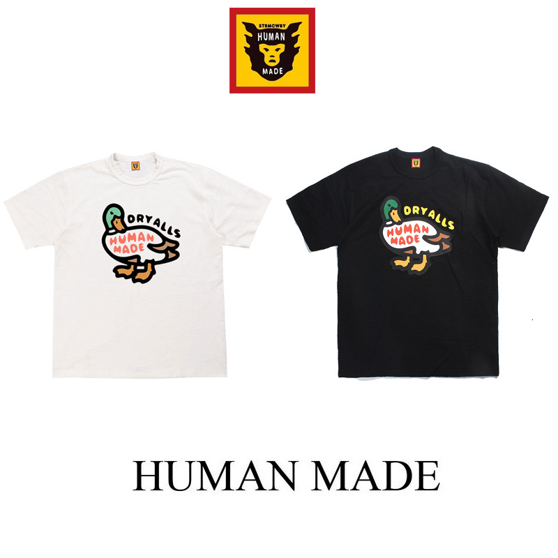 Correct version of human made men's and women's short sleeve cartoon duck loose slub cotton lovers T-shirt, White;black
Correct version of human made men's and women's short sleeve cartoon duck loose slub cotton lovers T-shirt, White;black