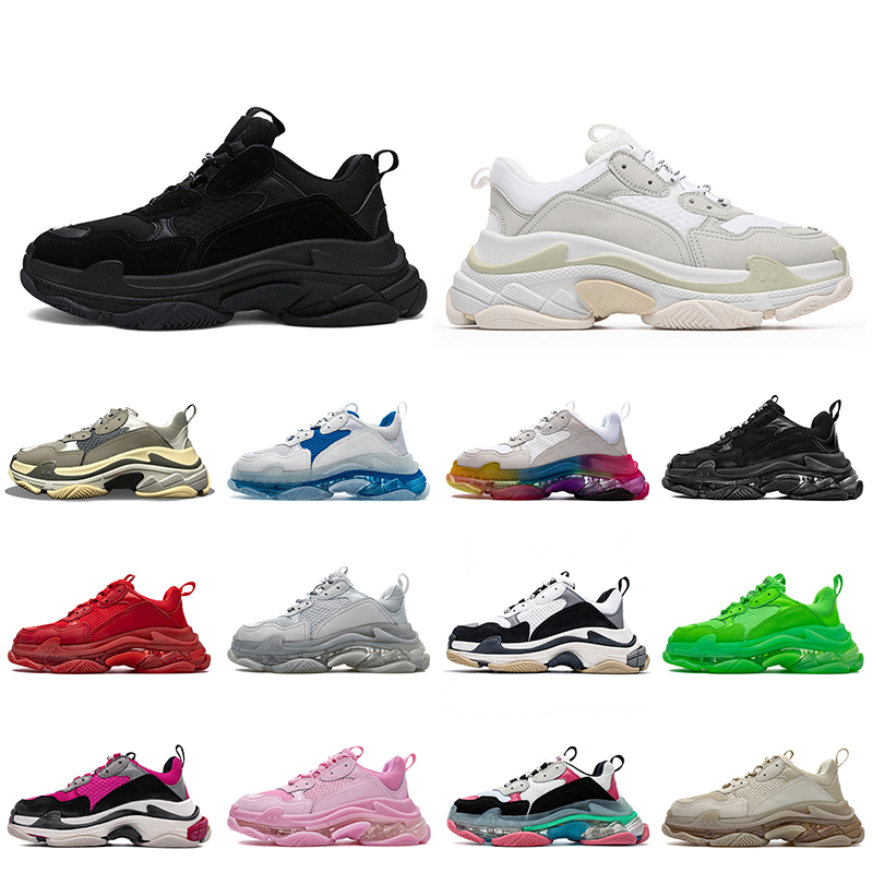17FW Paris Women Mens Luxury Designer Shoes Fashion Clear Sole Platform Triple s Sneakers Dad Casual Shoe Balencaga Crystal Bottoms Tripler, Black
17FW Paris Women Mens Luxury Designer Shoes Fashion Clear Sole Platform Triple s Sneakers Dad Casual Shoe Balencaga Crystal Bottoms Tripler, Black