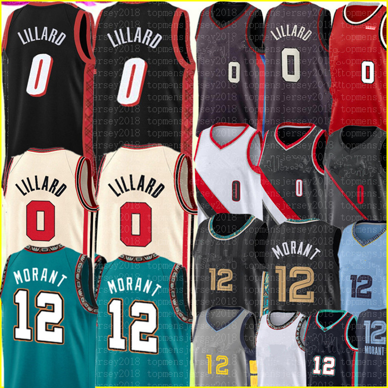 Damian 0 Lillard Jersey Ja 12 Morant Basketball Jerseys men S-XXL Black White Red Grey Blue Green Embroidery Logos 2022
Damian 0 Lillard Jersey Ja 12 Morant Basketball Jerseys men S-XXL Black White Red Grey Blue Green Embroidery Logos 2022
