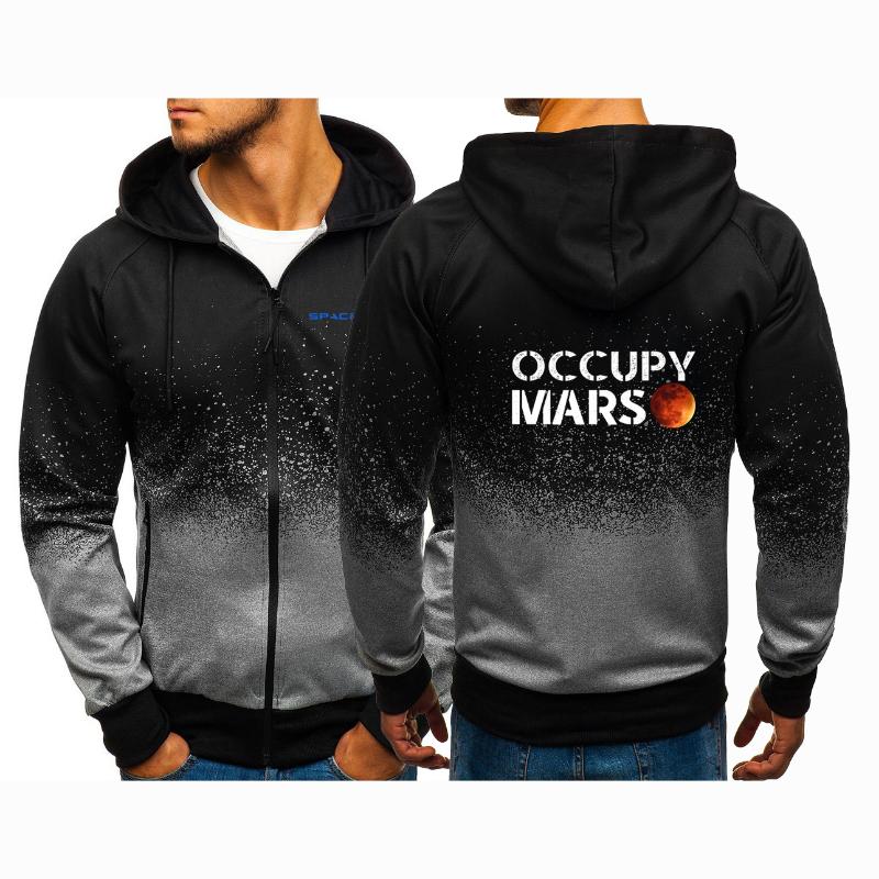 

Men' Hoodies & Sweatshirts 2021 Spring SpaceX Space X Logo Hoodie Sweatshirt Zip Up Jumper Pullover Casual Slim Fit Outwear Coat Fashion Ja