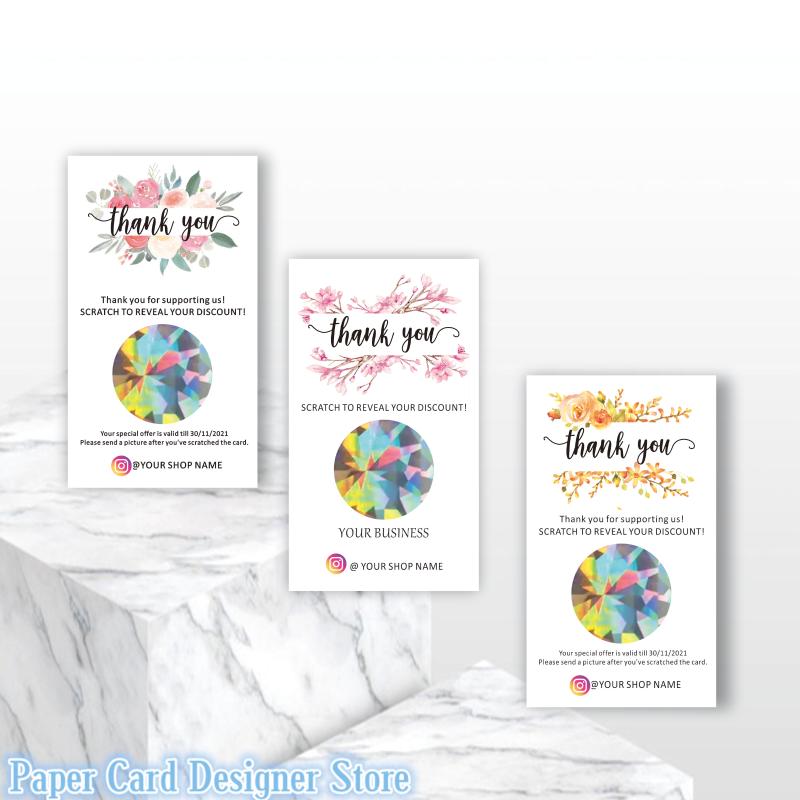 Custom Business Cards DIY Packaging Supplies Thank You Scratch Off Small Win Social Greeting
Custom Business Cards DIY Packaging Supplies Thank You Scratch Off Small Win Social Greeting