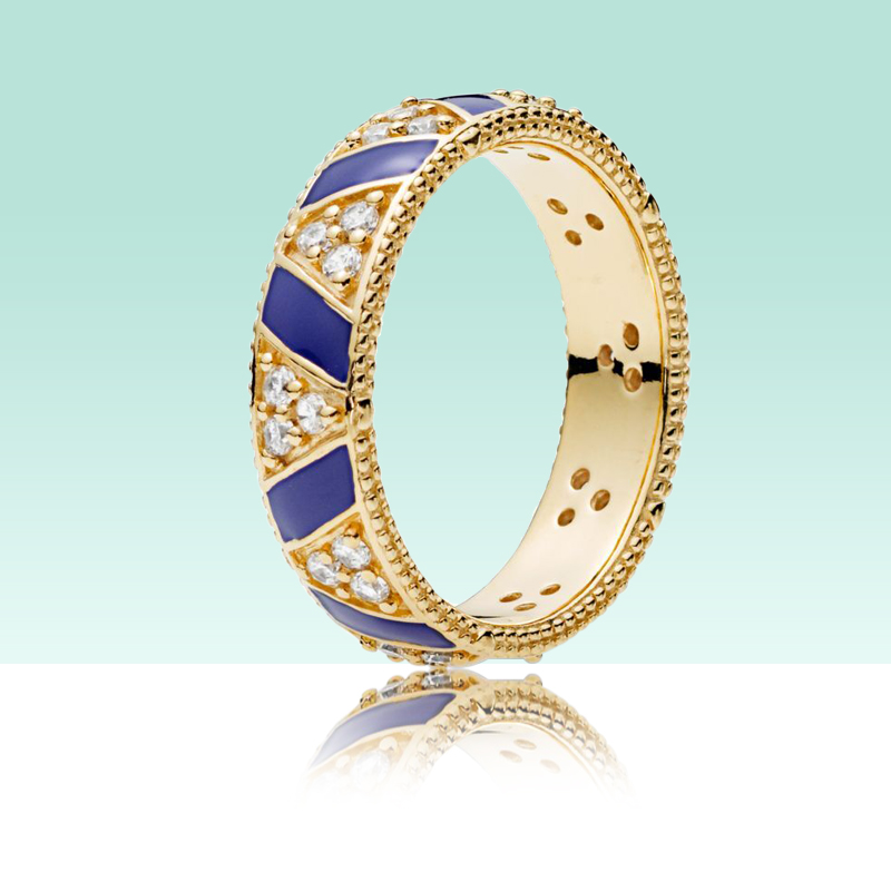 Luxury Yellow gold plated Women Mens RING for Pandora Blue stripe CZ Diamond Wedding Gift Rings with Original Retail box, Slivery;golden
Luxury Yellow gold plated Women Mens RING for Pandora Blue stripe CZ Diamond Wedding Gift Rings with Original Retail box, Slivery;golden
