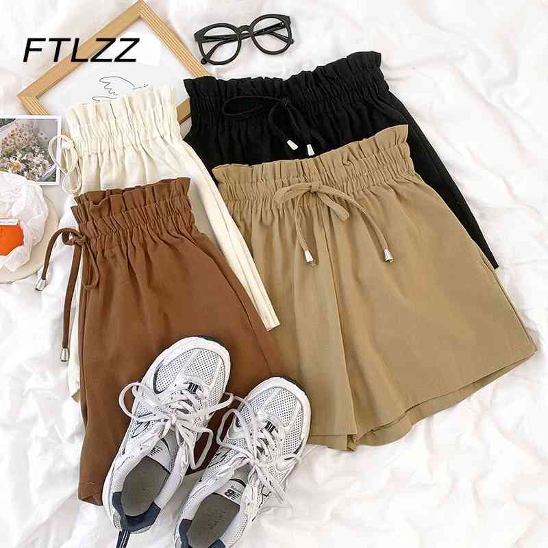 Woman Casual Ruffles Shorts Summer High Waisted Bandage Elastic Waist Korean Black Bottoms 210602, Coffee
Woman Casual Ruffles Shorts Summer High Waisted Bandage Elastic Waist Korean Black Bottoms 210602, Coffee