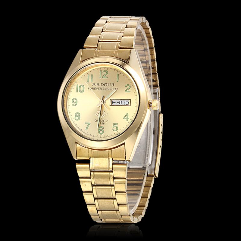 Wristwatches Brand Gold Watch Men Waterproof 30M Luminous Watches Business Quartz Wrist Male Stainless Steel Clock High Quality, Gold no calendar
Wristwatches Brand Gold Watch Men Waterproof 30M Luminous Watches Business Quartz Wrist Male Stainless Steel Clock High Quality, Gold no calendar