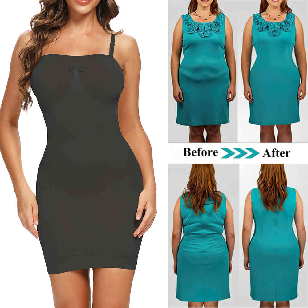 Shaper Tummy Control Spandex Bodysuit Slip Underwear Dresses Seamless Camisole Shapewear Sexy Lingerie For Woman, Black
Shaper Tummy Control Spandex Bodysuit Slip Underwear Dresses Seamless Camisole Shapewear Sexy Lingerie For Woman, Black