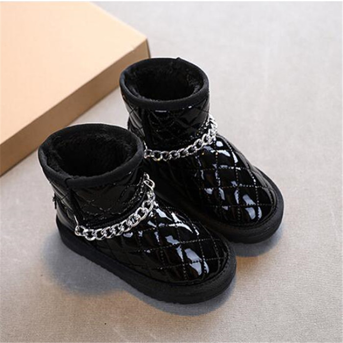 Children's Classic Snow Boots Kids Girl Baby plush Winter Shoes Boys Waterproof Anti-skid Ankle Booties