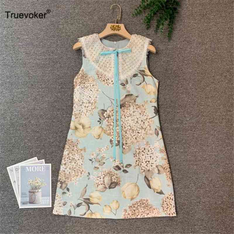 Truevoker Women High End Beading Diamond Blue Floral Print Tank Dress Lady Robe Mujer Festa Vestido 210602, Multi
Truevoker Women High End Beading Diamond Blue Floral Print Tank Dress Lady Robe Mujer Festa Vestido 210602, Multi