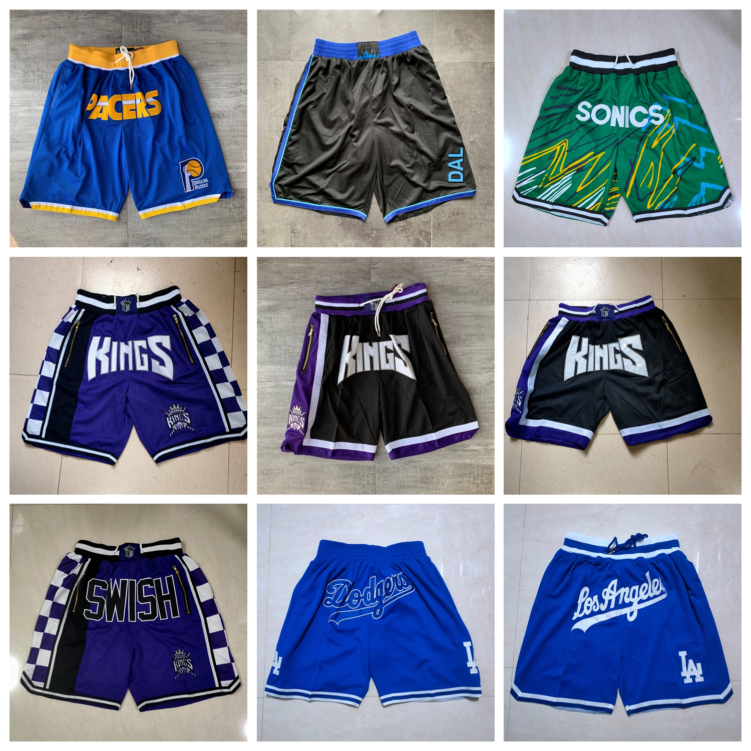Team Basketball Shorts Just Don Dodgers Retro Swish City Version Wear Sport Pant With Pocket Zipper Sweatpants Hip Pop Green Purple White Gray Stitched Breathable, As photo
Team Basketball Shorts Just Don Dodgers Retro Swish City Version Wear Sport Pant With Pocket Zipper Sweatpants Hip Pop Green Purple White Gray Stitched Breathable, As photo