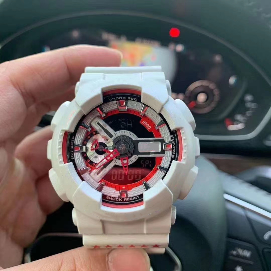 Men's sports quartz digital 110 watch automatic hand-raising light waterproof and shockproof world time limited PU strap
Men's sports quartz digital 110 watch automatic hand-raising light waterproof and shockproof world time limited PU strap