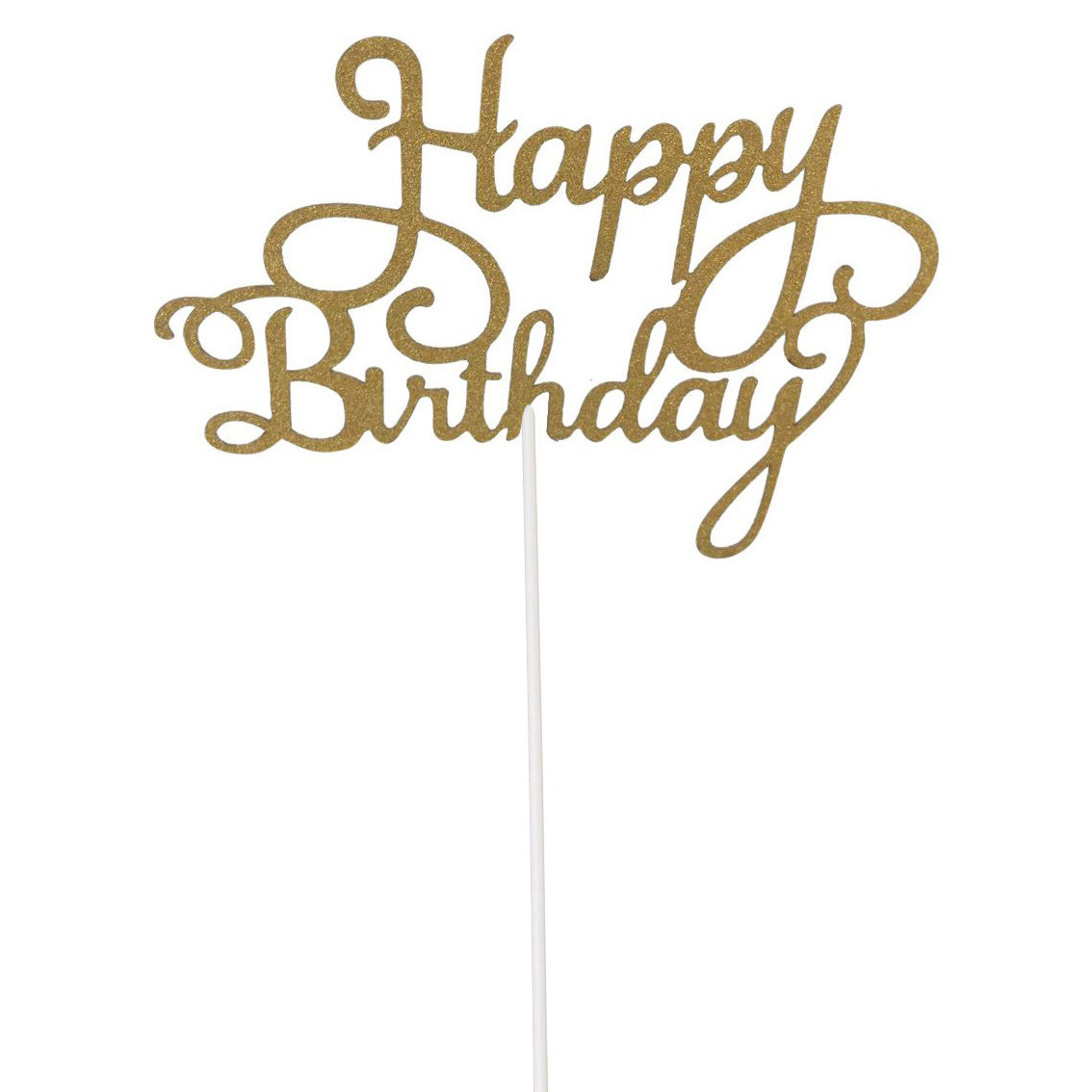 Paillettes joyeux anniversaire gâteau Topper gâteau bruant décor pour fête d'anniversaire fournitures 122974